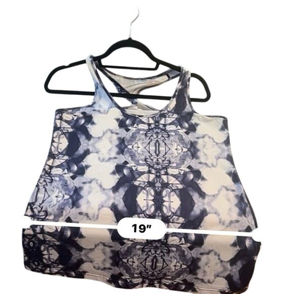 Lululemon Cool Racerback Tank Top Women’s Large White Blue Tie Dye CRB - Picture 8 of 8